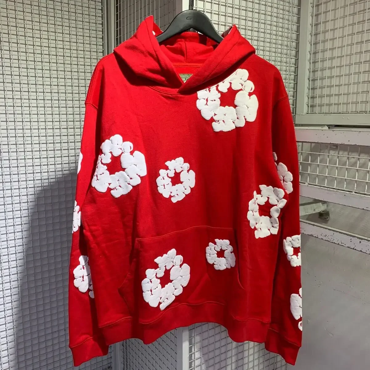 Fashion Top Quality New Men's Women's Same Foam Printing Pure Cotton Comfortable Hooded Sweater with Trousers Set 4