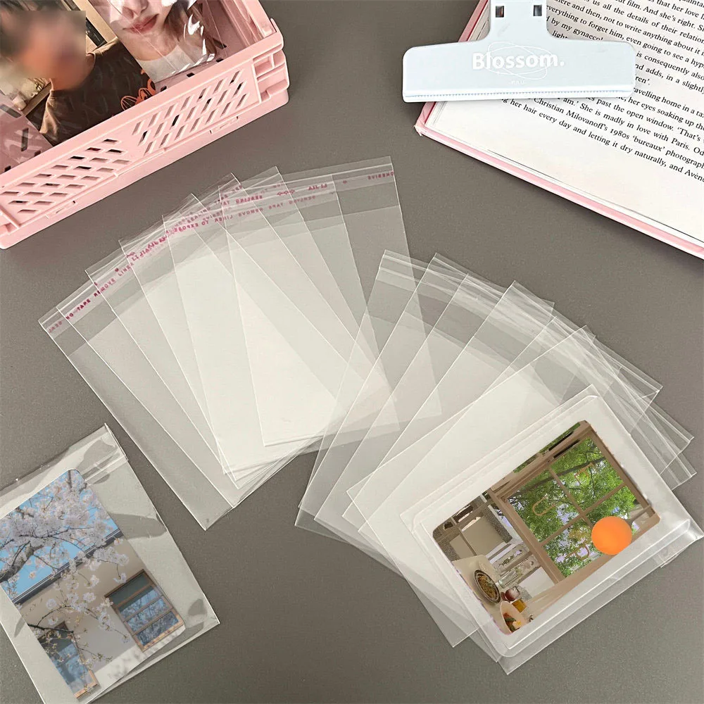 100pcs Clear Korean Toploader Photocard Protector Transparent Card Sleeve Photo Card Holder For korea Idol 13x8cm card protector idol card protector photo card holder