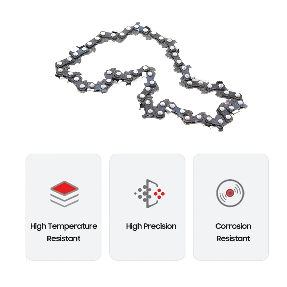 8Inch Mini Chainsaw Chain Guide 1/4" Pitch .043" 45 Drive Links Semi Chisel Electric Chainsaw Chain for Garden Woodworking Tool 6