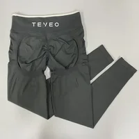 TEVEO – pantalon de Yoga sans couture pour femmes, ensemble gilet de sport à bretelles avec coussinet de poitrine absorbant les - Image 5