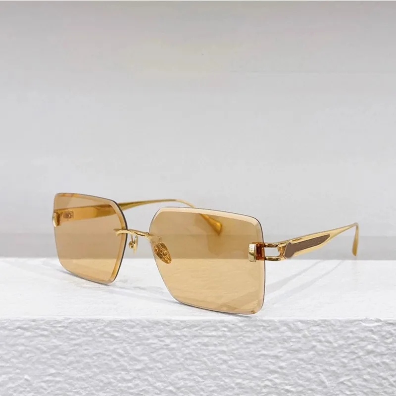 

Vintage Sunglasses Alloy-Acetate Combo Retro Square Half-Rimless Design TAC Lens Women Man A+ Top Quality
