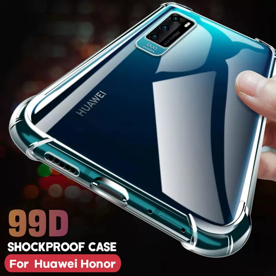 Custodia Per Telefono Trasparente Antiurto Di Luxury For Huawei P50 P40 P30 P20 Honor X8 70 60 50 20 Pro 10 Lite 10 I 9X 8X Silicone Cover