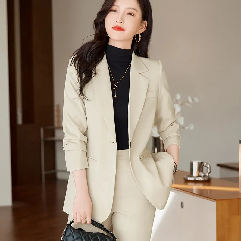 6280 Small Suit Outfit Women's Spring and Autumn New Casual Fashion Temperament Small Size Western Style Professional Tailored S