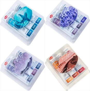 Russo White Nights Set di acquerelli professionali di grado extra fine per artisti Tubi da 3 * 10 ml Colori granulanti Pigmenti Forniture artistiche 1