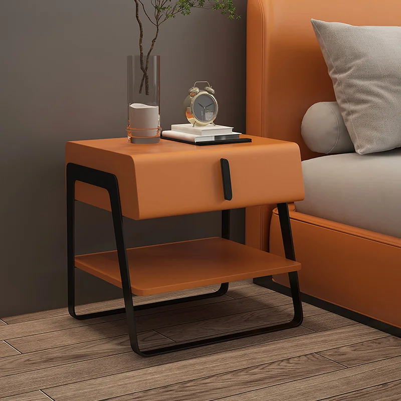 

Orange Dresser Bedside Table Modern Luxury Storage Sideboards Bedside Table Unique Filing Cabinets Muebles Library Furniture