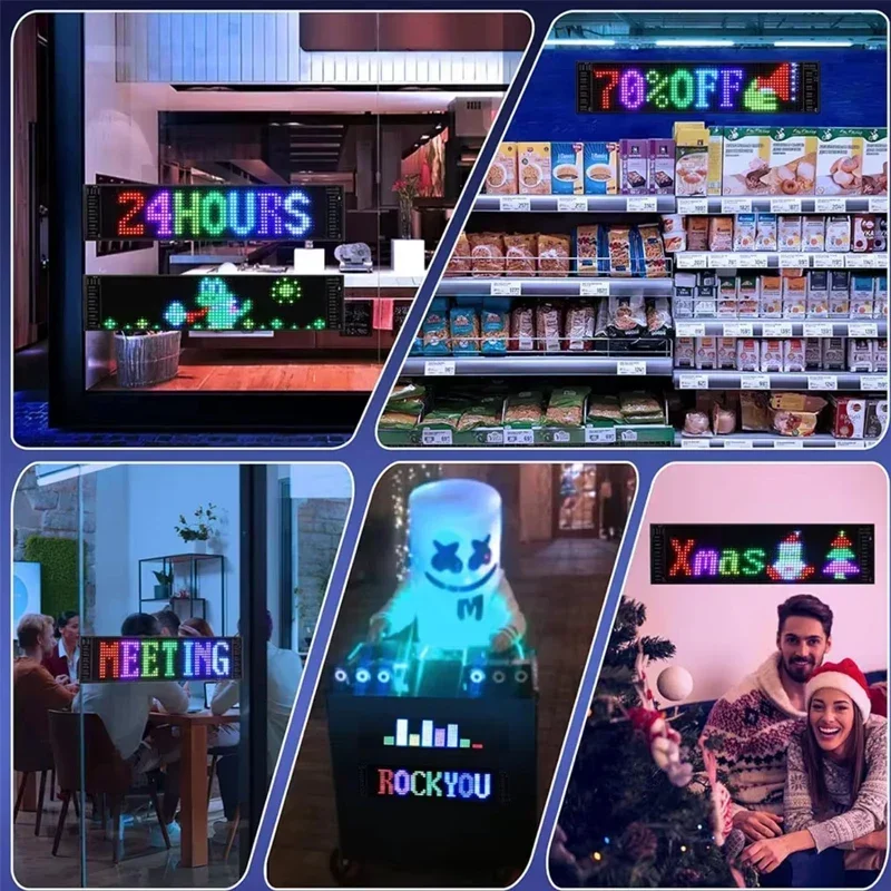 Demon Eyes Car LED Logo APP LED Matrix Pixel Panel Night Light Led Eyes for Truck DIY Programmable Flexible Display