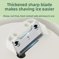 Rasoirs à glace automatiques 220V, petite Machine électrique domestique, machine à raser la glace réglable à deux vitesses, broyeur à glace 110V 4