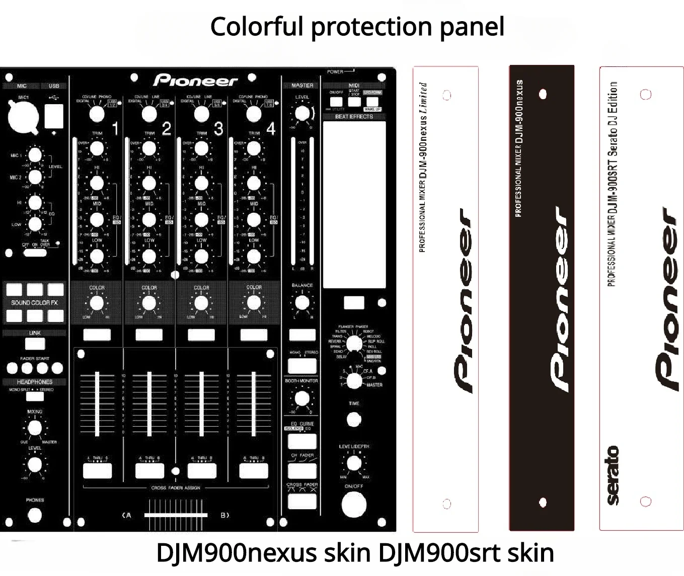 

DJM900nexus skin,DJM900srt skin, подходит для пионерских контроллеров