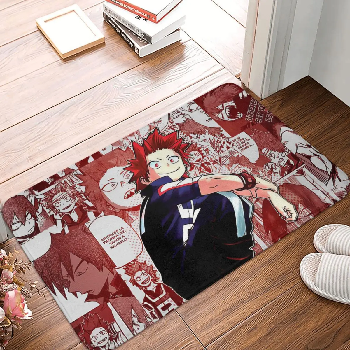 

Character Kirishima,My Hero Academi Doormat Rug carpet Mat Footpad Bath mat Non-slip toilet Balcony Parlor durable Washable
