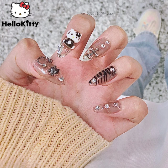 Sanrio My Melody Nail Decal Cartoon Dolls Handmade Hello Kitty Nail Sticker