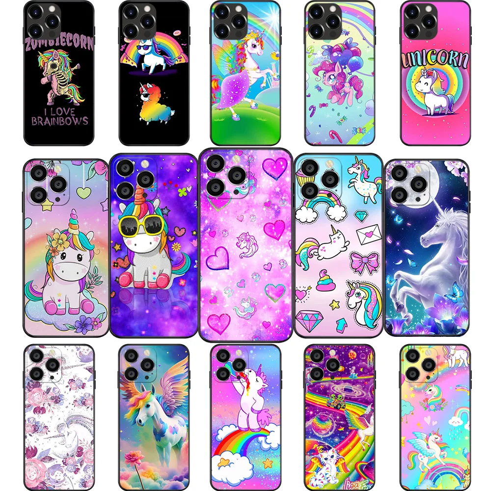 Id-99 Custodia Morbida Unicorno Per Oppo F17 Reno F11 A73 F17 F7 F9 F9 Trova X3 2 4 4F A94 F19 5 5F Pro Lite