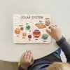 Wooden Solar System Puzzle Wooden Planet Learning Game for Kids Ages 3-5 2