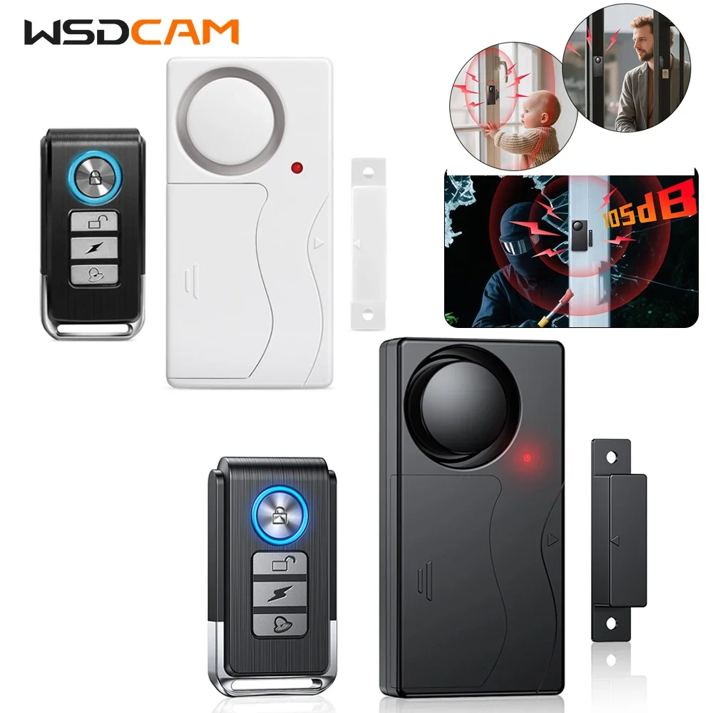 105dB Window Door Wireless Alarm Remote Control Security Sensor Burglar wireless alarm