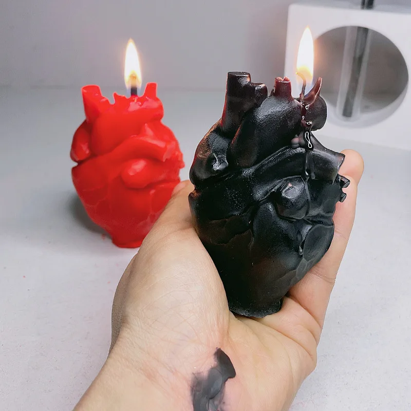 Heart Shaped Low Temperature Candle wax Bdsm Sex Candle Drip Sex Bed Flirting Teasing Massage Candles Erotic Games for Couple