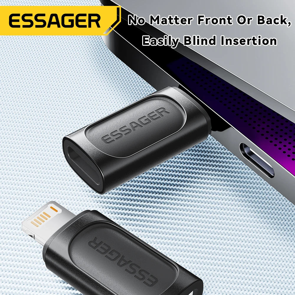 Essager PD OTG 어댑터, 아이폰 15, 14, 13, 12 프로 맥스, 아이패드, USB 타입 C-IOS 수 변환기, 고속 충전 어댑터, 20W