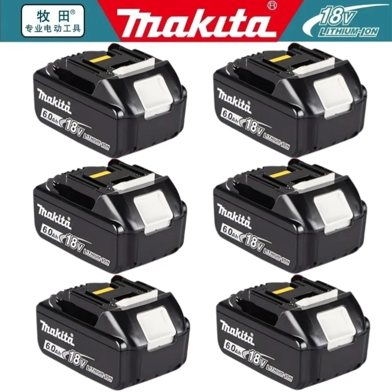 Makita 18V 6000mAh Rechargeable Battery 18v drill Replacement Batteries BL1860 BL1830 BL1850 3A Charger