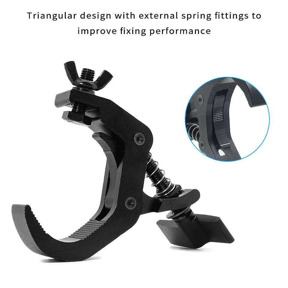 Svorka na osvetlenie umiestnená na použitie na pódiu