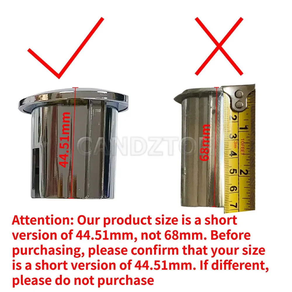 Dual Flush Push Button Threaded Push Rods Short Body D2D Chrome for Roca AH0001800R
