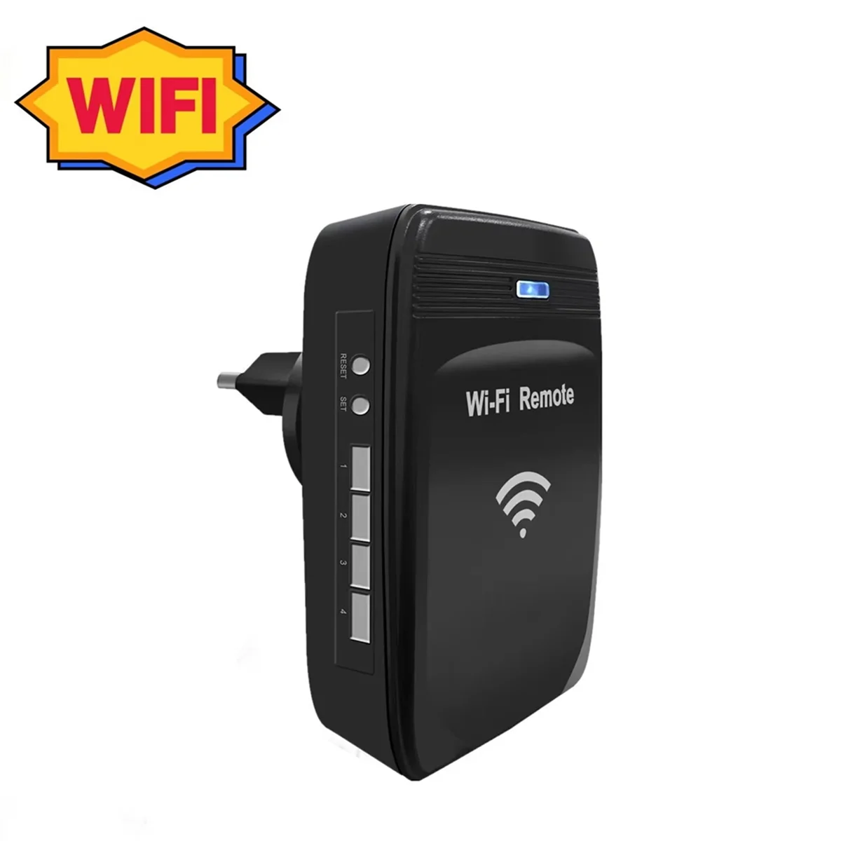 ABIY-New WiFi 280MHz-868MHz WiFi to RF Converter Fixed Code and Rolling Code Garage Door Remote Control EU-PLUG