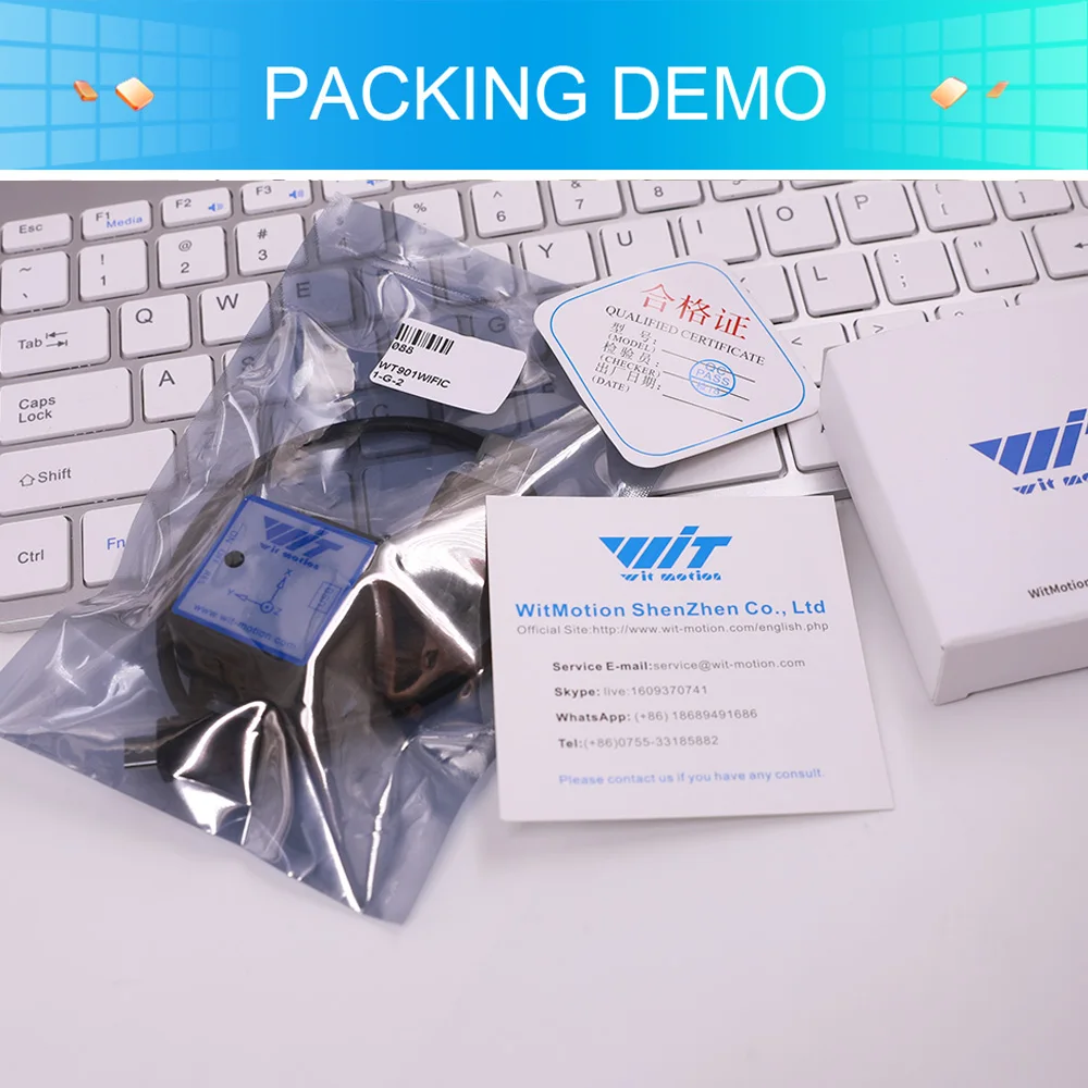 WitMotion WT901WiFi Wireless 9 Axis WiFi Sensor Angle Inclinometer + Accelerometer + Gyro Magnetic Field on PC/Android/Server