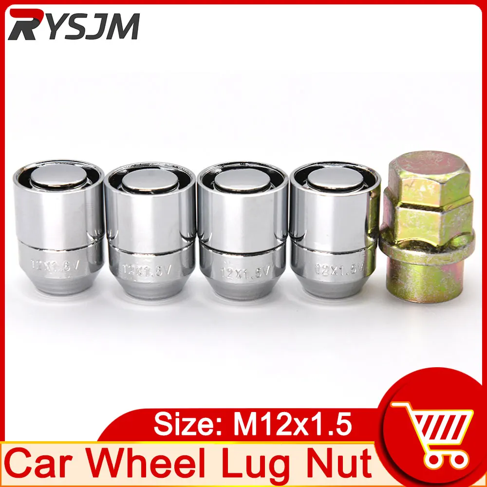Hd 4pcs Wheel Lock Nut Anti Theft High Quality Wheel Nut Car Parts
