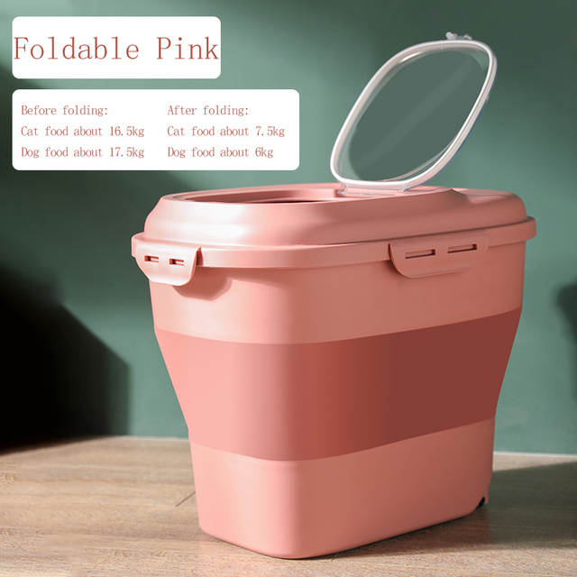 Food Storage Rice Bucket Large Capacity Plastic Cat Dog Food Moisture-Proof Anti-Oxidation Sealed Soybean flour Box