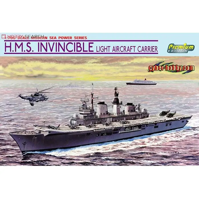 

Dragon 7128 1/700 HMS Invincible Light Aircraft Carrier Falklands War 30th Anniversary