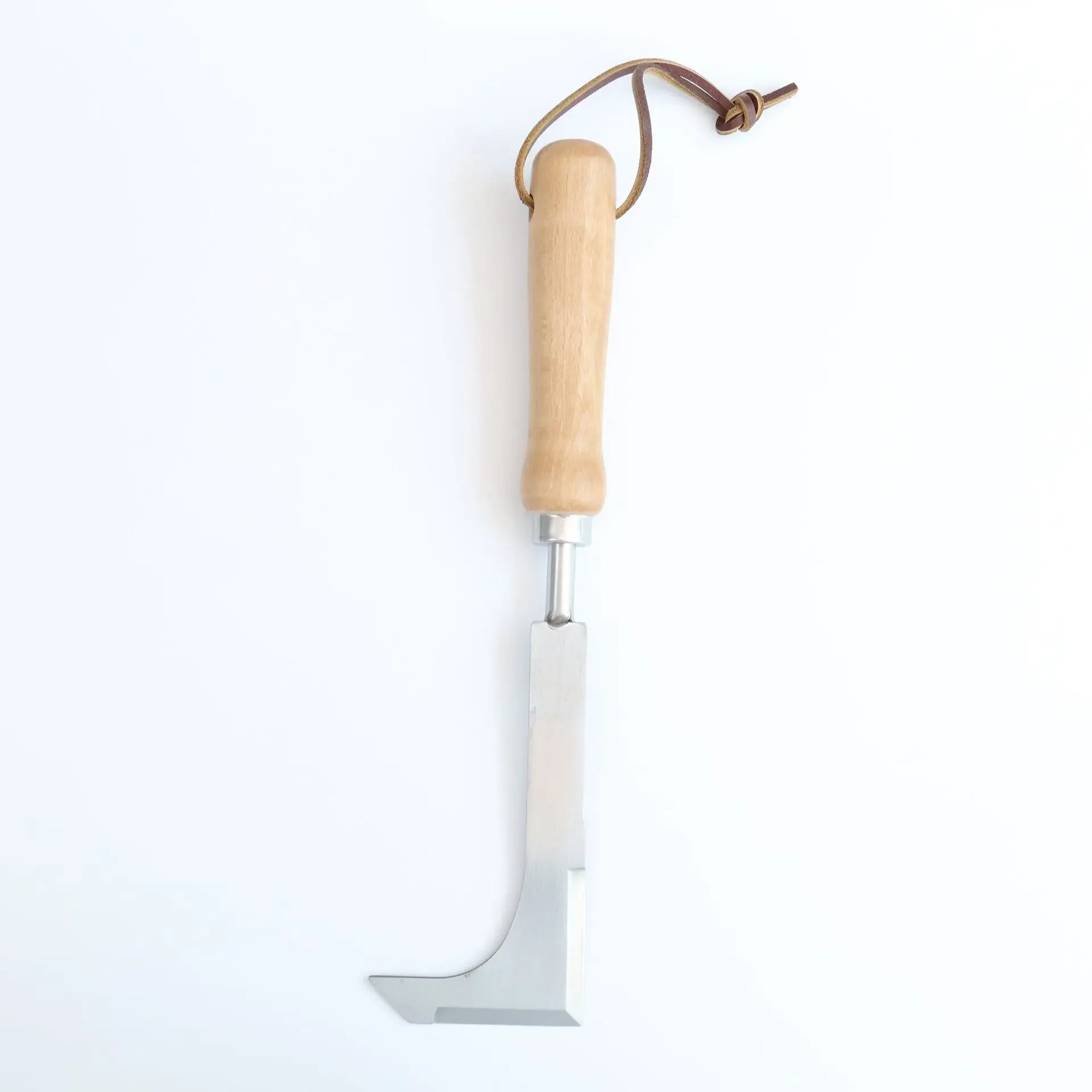 Thickened Stainless Steel Weed Cutter Wood Handle Lawn Gap Cleaning Tool Garden Artifact Sickle Seedling Pruning Scissors