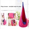 New Children's Hanging Chair Portable Parachute Cloth Swing Bed Indoor Courtyard Model with Inflatable Cushion Hanging Chair 4