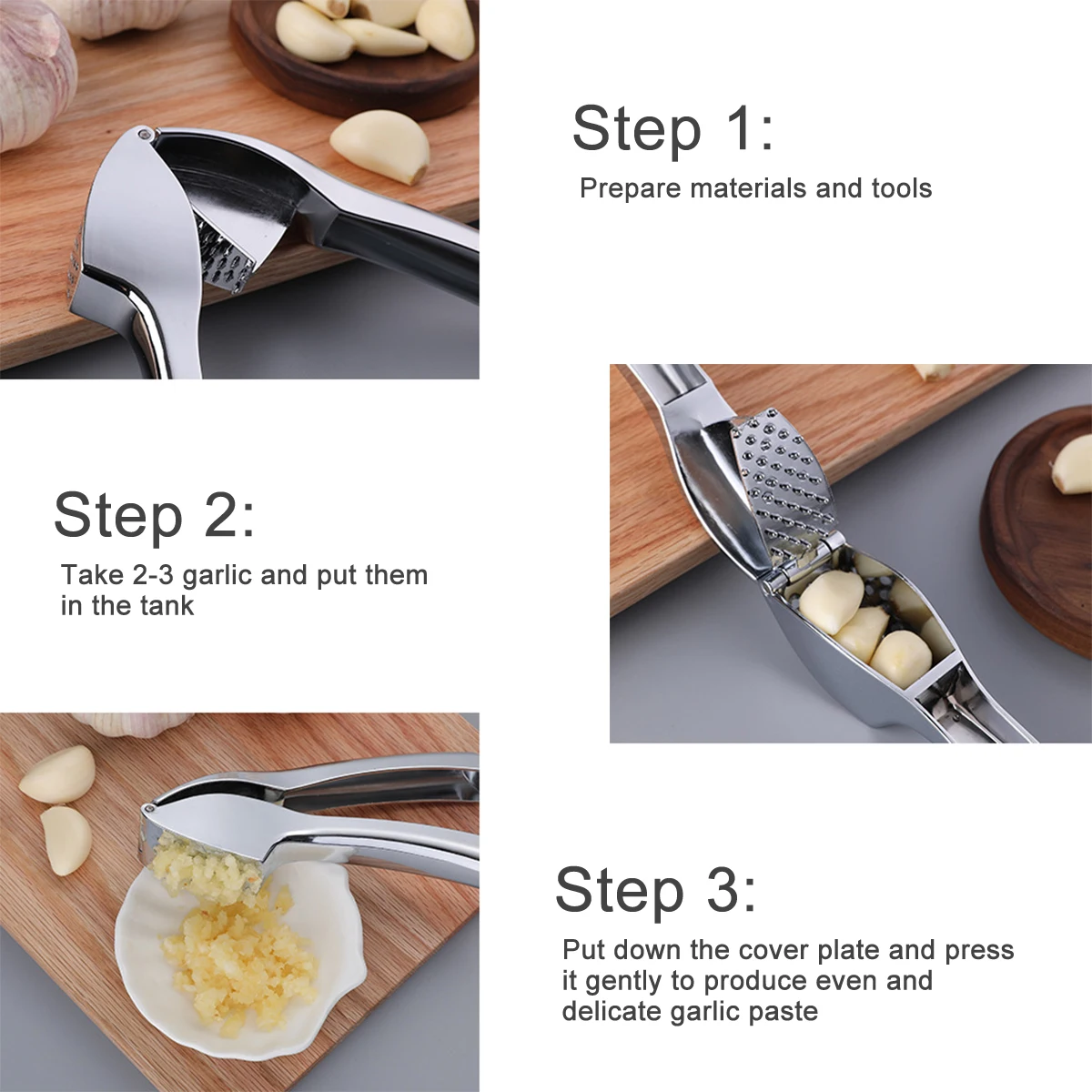 Garlic Press Crusher Vegetables Ginger Peanut Squeezer Masher Handheld  Ginger Mincer Tool מטבח Kitchen Accessories Gadgets - AliExpress
