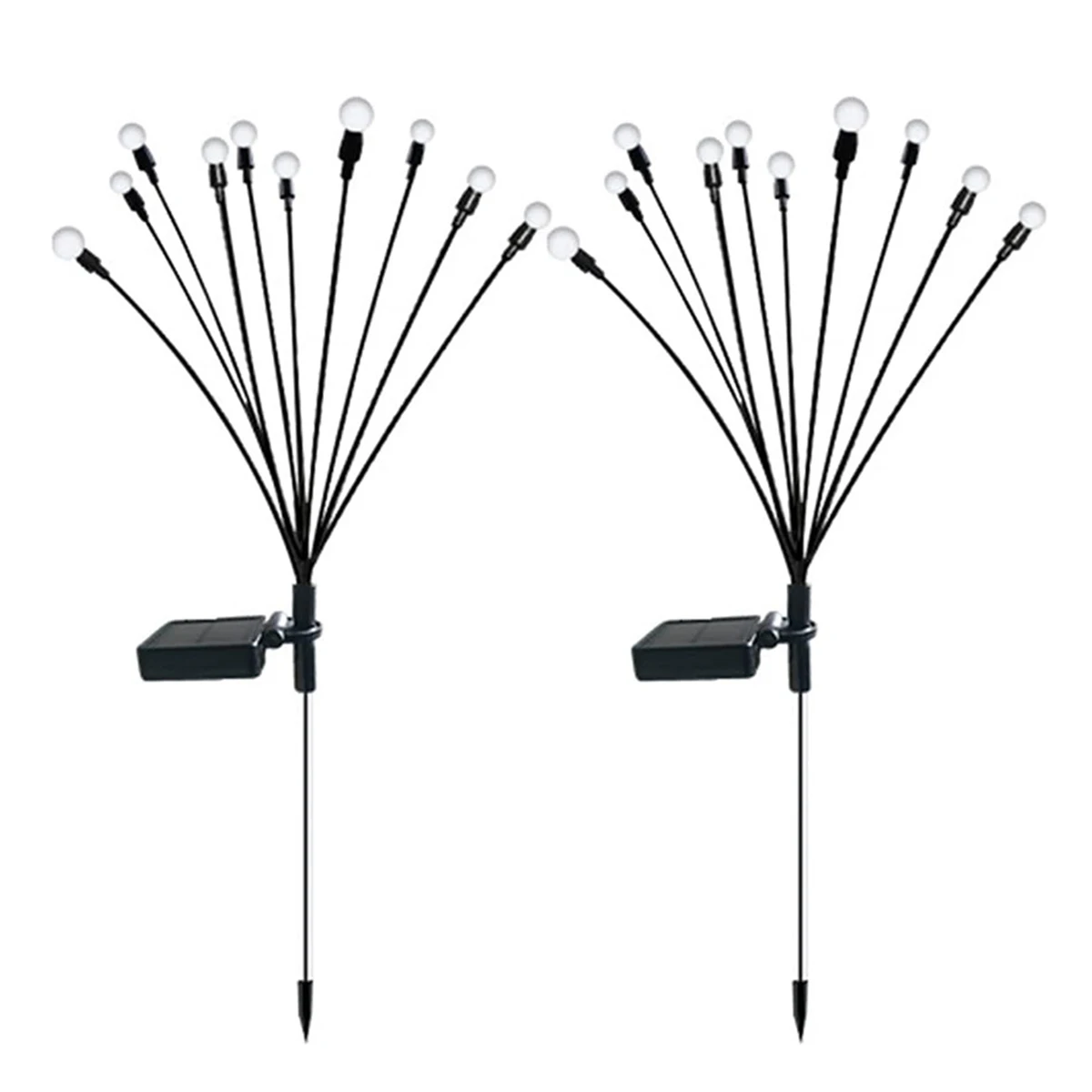 Description Picture 4 of item2pcs Solar Decorative Swaying Path Lights Outdoor Waterproof Solar Fairy Lights 10 LED Landscape Light Bulbs for Garden Lawn