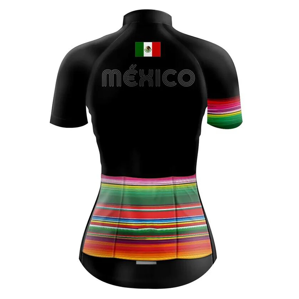 Mexico Style Women Cycling Jersey Breathable Quick-Drying Summer Bike Clothing MTB Road Cycling Gear Maillot Ciclismo Femenino