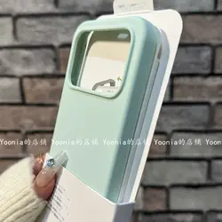 Luxury Liquid Soft Silicone Case with Comfortable Feel and Built - in Flocking Back Cover for Xiaomi Poco F8 Ultra (Mambo Green)