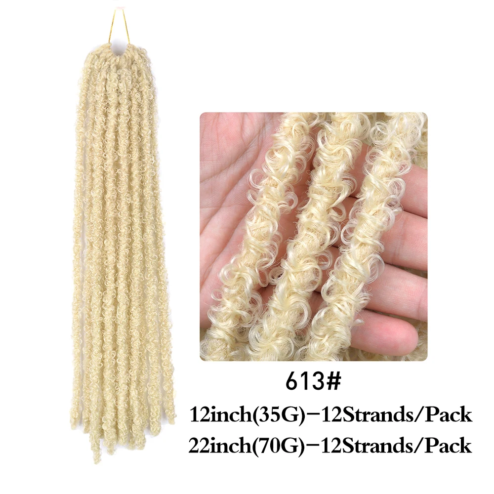 Butterfly Locs Crochet Hair Extensions Locks Braid Synthetic Hair 13