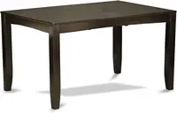 LYCA5-CAP-C Lynfield 5 Piece Modern Dining Set Includes a Rectangle Wooden Table with Butterfly Leaf and 4 Linen Fabric 1