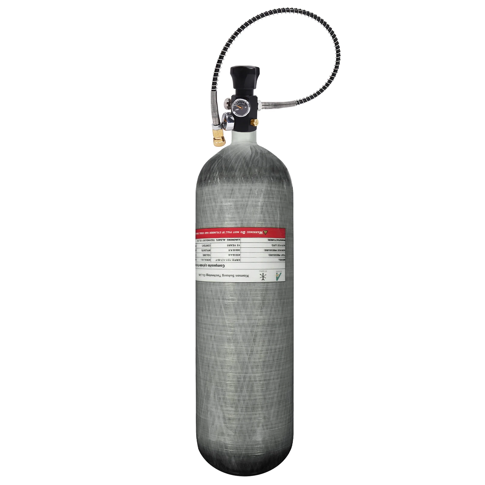 TUXING 4500Psi 4.7L Carbon Fiber Cylinder with Fill Station Regulating Valve 300