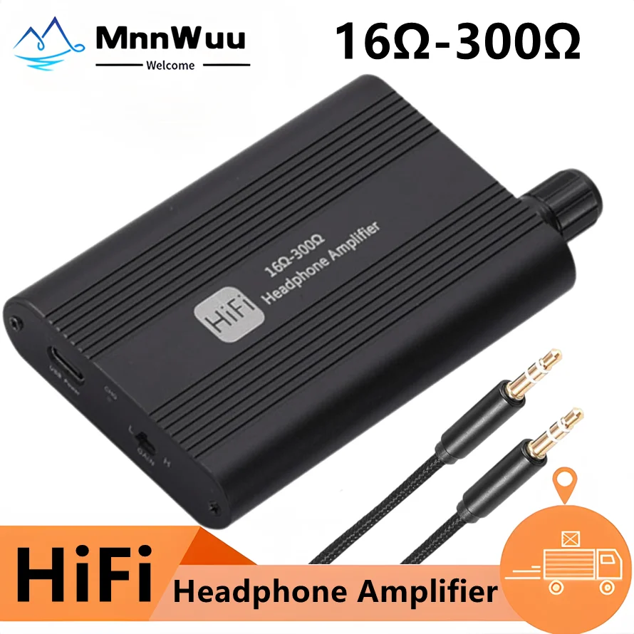 High-Fidelity Adjustable Stereo Headphone Amplifier with Two-Stage Gain Switch