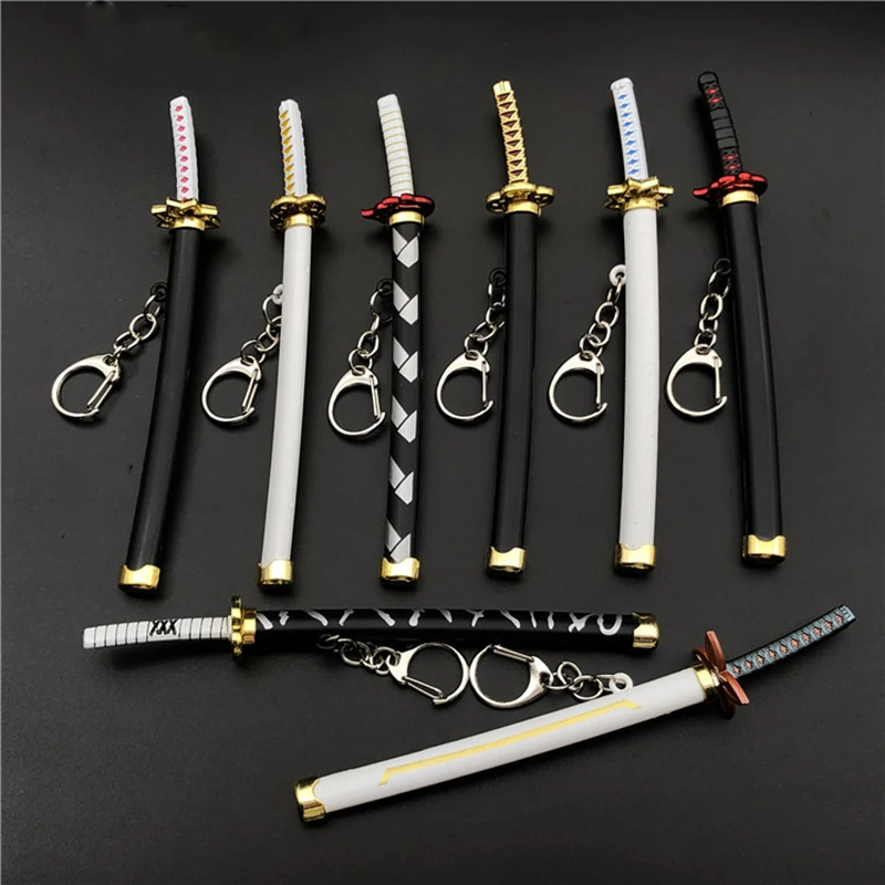59inDemonSlayerTanjiroNezukoSwordKeychainAnimeModelWeapons