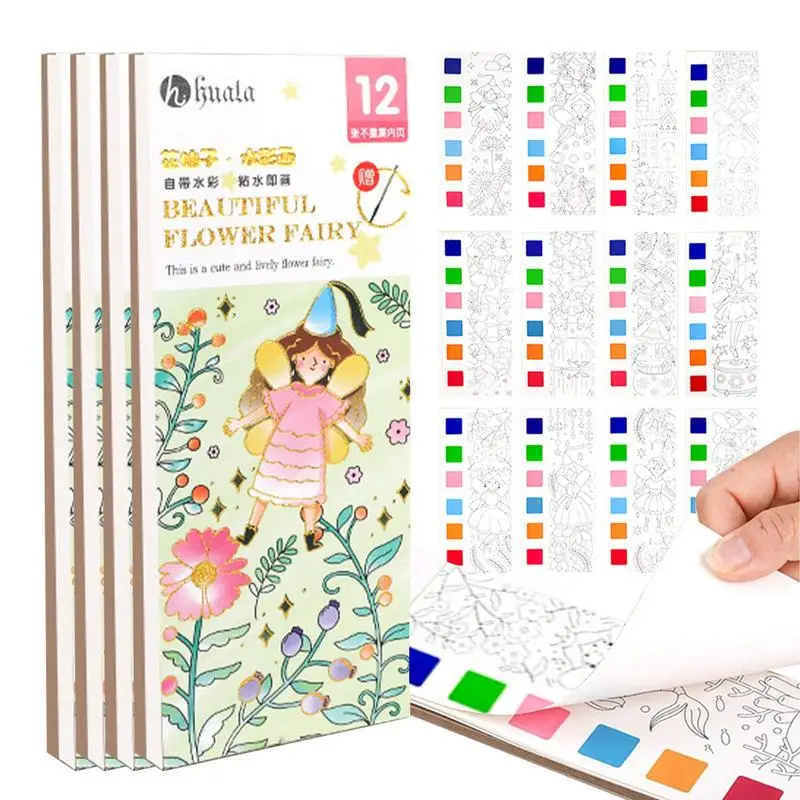 

Water Color Paint Books Paint Art Kit With Water Colors Paint Set And Painting Book For Kids Painting Book For Kids Watercolor