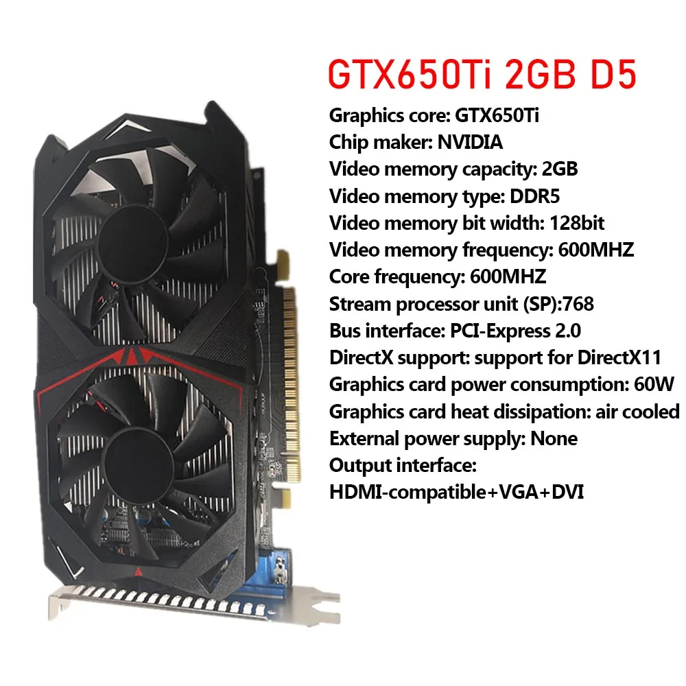 graphics cards computer Newest Video Card GTX 960 950 750Ti 650Ti 550Ti Tarjeta Grafica 1G/1.5G/2G/3G/4G/6G/8G 128Bit DDR5 Gaming Graphics Card with Fan best video card for gaming pc Graphics Cards