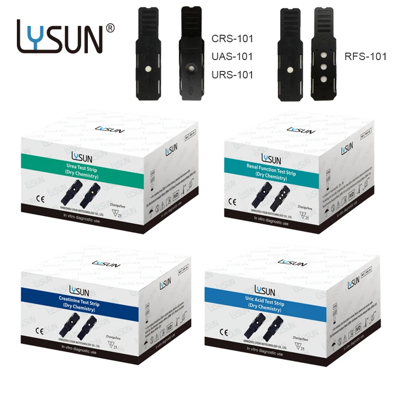 3 in 1 Renal Function Test Strips Urea Uric Acid Creatinine Rapid Kidney Analysis Strips Home Use uric acid test strips