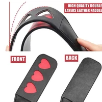 Horse Crop PU Leather Soft  Anti-slip Handle Riding Paddle Outside Game Play   Racing Horses Training Practice Tools 2