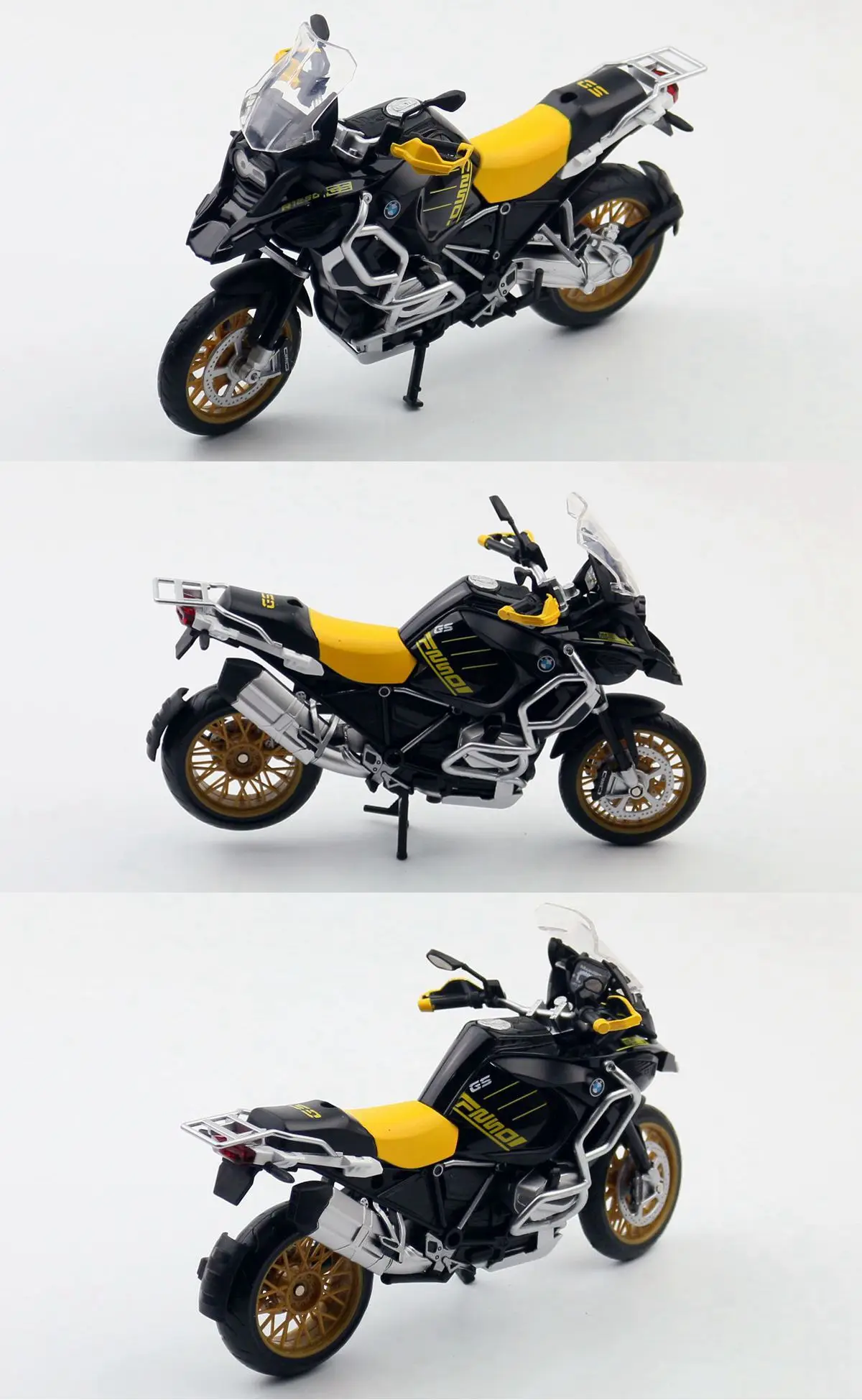1/12 BMW R1250 GS Toy Motorcycle Diecast Metal Model 1:12 Off-Road Sport Racing Sound & Light Collection Gift For Boy Children 6