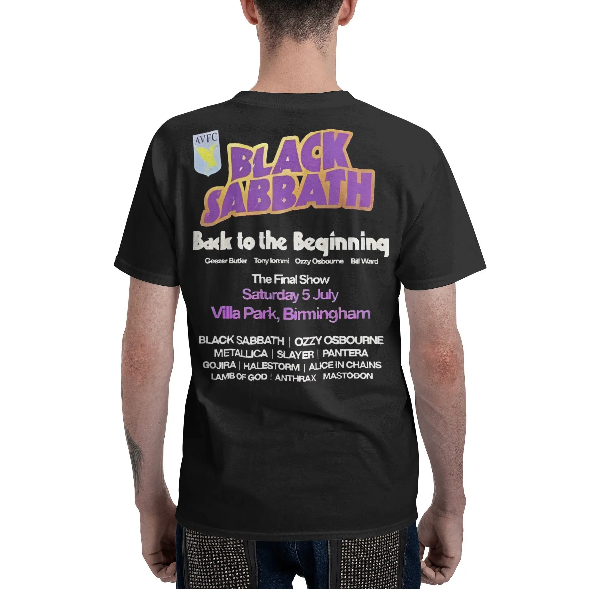 Black Sabbath Aston Villa Back The Beginning T Shirts Men 100