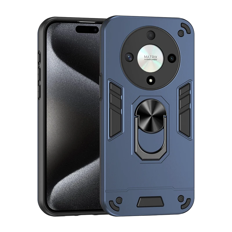 Luxury Armor Shockproof Phone Case with Magnetic Ring Holder