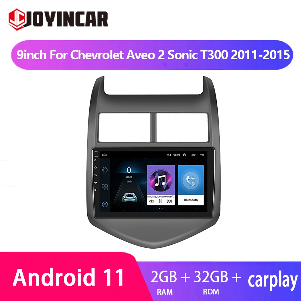 

Carplay Android 11 For Chevrolet Aveo 2 Sonic T300 2011-2015 GPS Car Radio WiFi Multimedia Player 9'' 2 Din Stereo Autoradio MP5