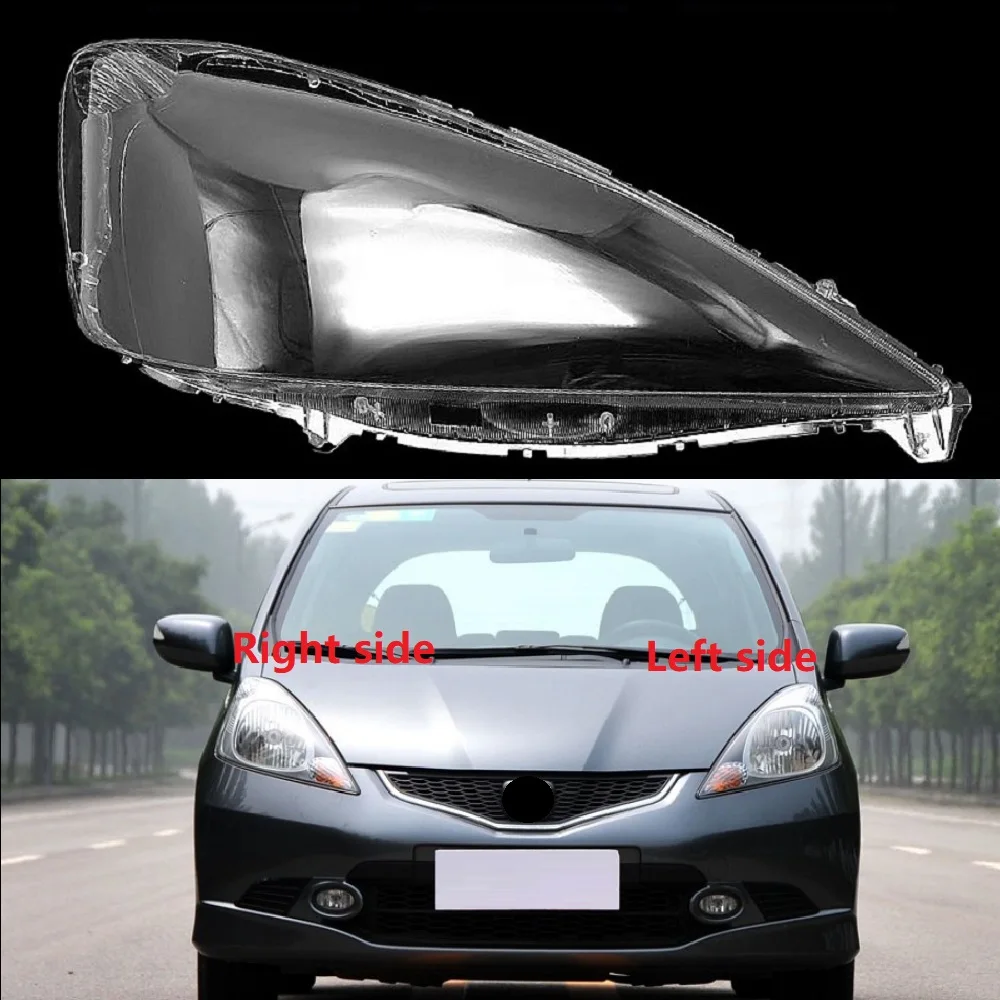 Car Headlamp Lens For Honda Fit Hatchback 2008 2009 2010 Plastic Transparent Lampshades Lamp Shell  Cover Headlight Glass 1