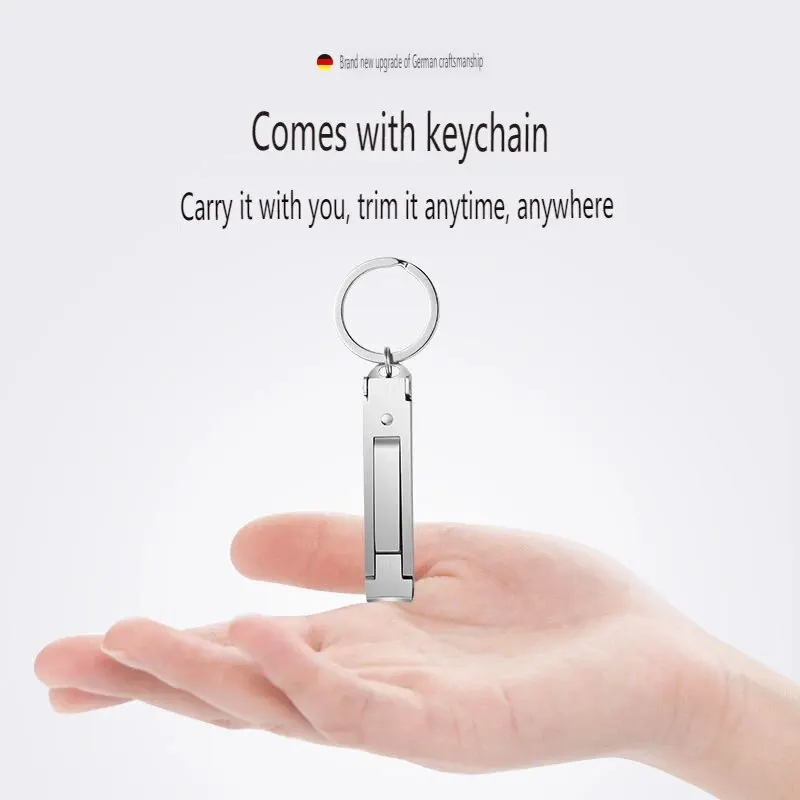 Foldable Ultra-Thin Portable Stainless Steel Nail Toe Cutter 1pc Trimmer Scissor Manicure Pedicure