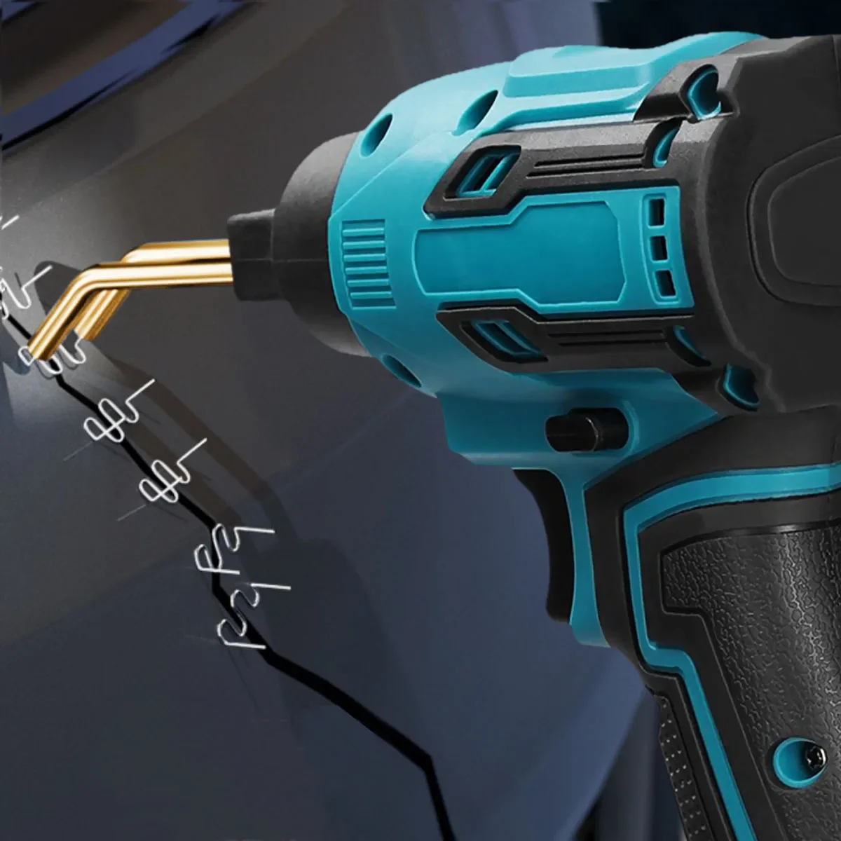 18V Cordless Plastic Welder Gun Hot Stapler Welding Machine Car Bumper Soldering Iron Shaft Clamps Repair Kit for Makita Battery 4