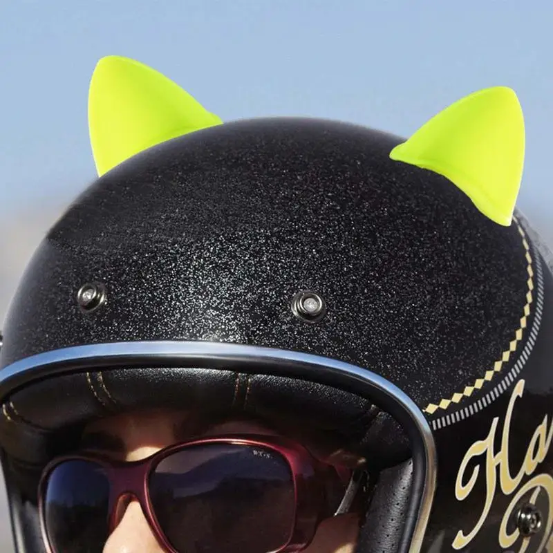 

1pc Motorcycle Electric Car Driving Styling Cute Cat Ears Stickers Decor Helmet Accessories Universal Helmet Cat Ears Decoration